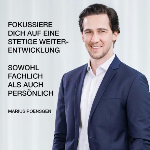 Gratulation zur Beförderung, Marius Poensgen! 